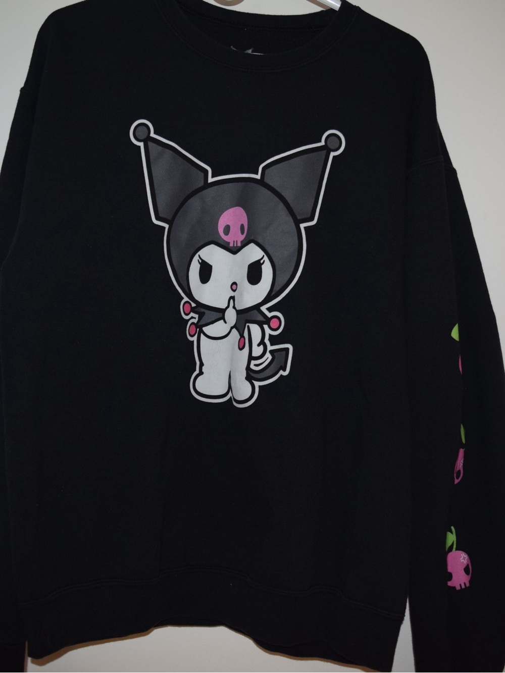 🖤 Kuromi Sanrio Black Sweatshirt | Size Large